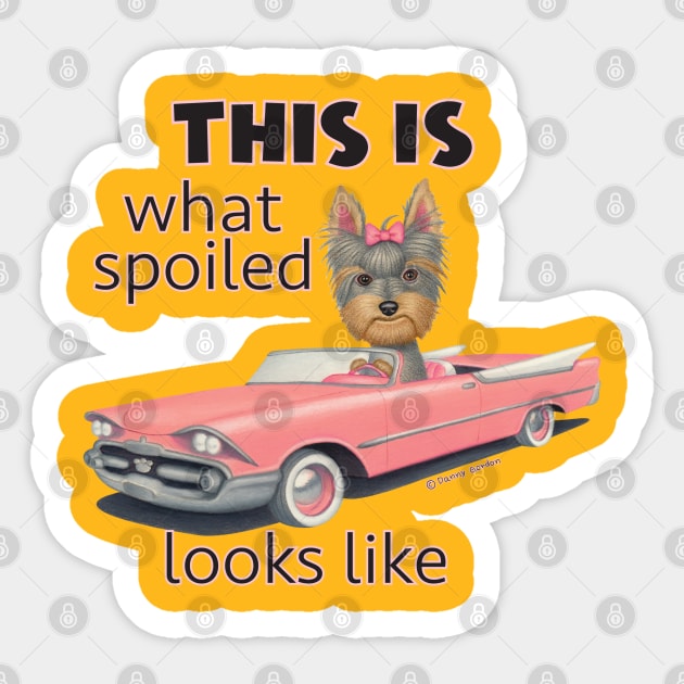 Yorkie car stickers sales
